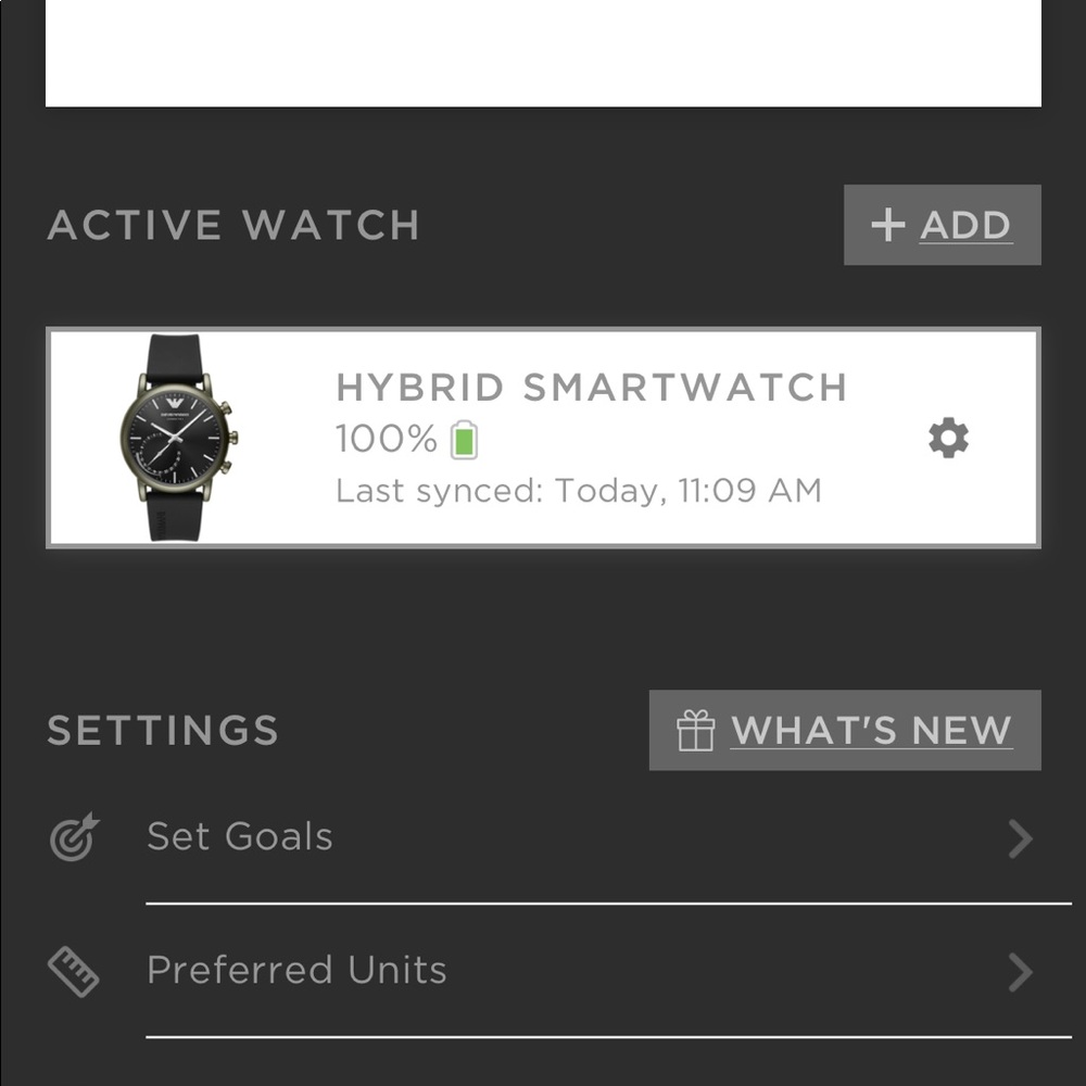 Armani exchange connected watch